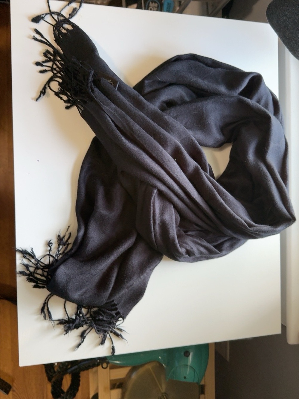 Black Fringe Scarf - Women Accessories